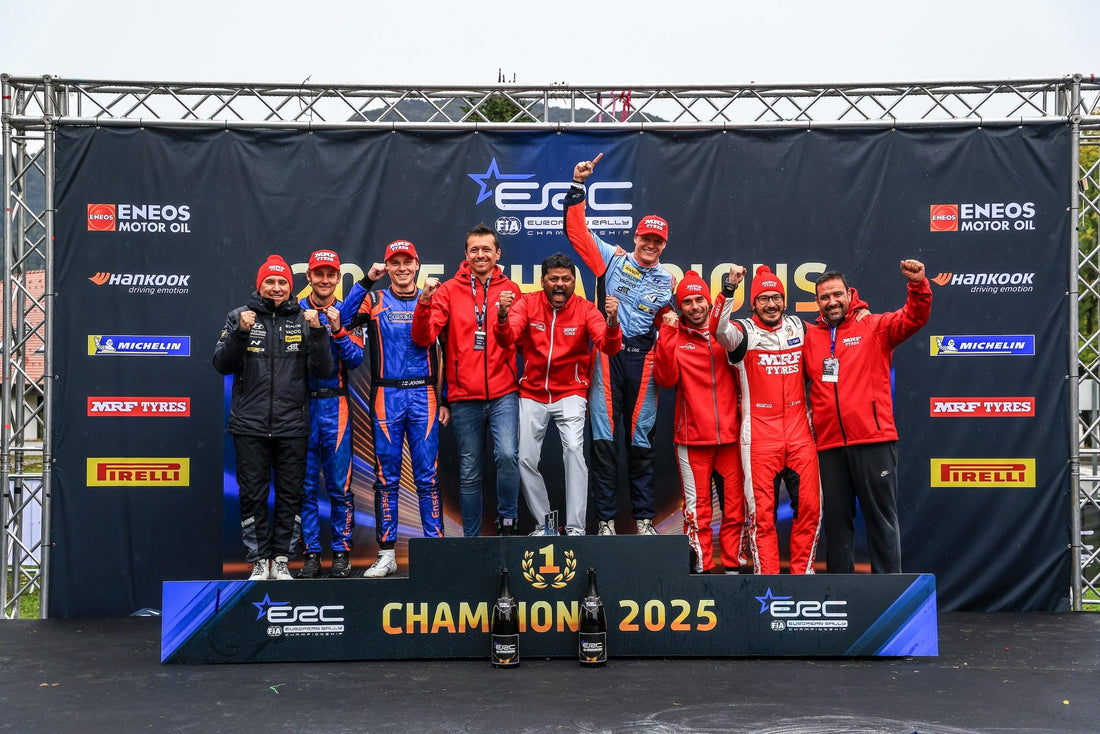 Třetí titul v ERC pro MRF Tyres
